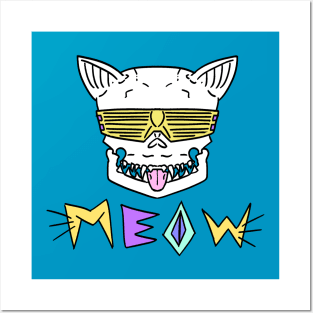 MEOW (yellow) Posters and Art